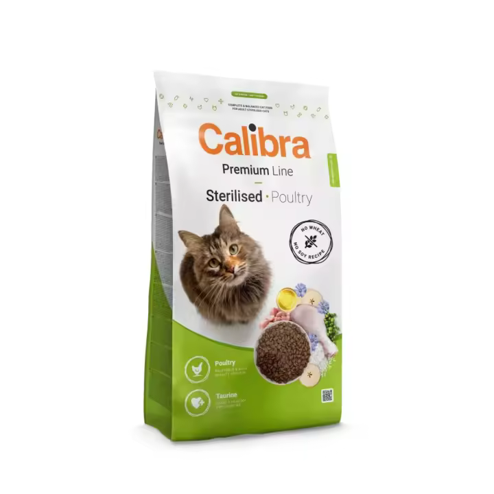 Calibra Cat Premium Line Sterilised Carne de Ave 2kg / Croquetas – receta de ave para gatos esterilizados/cas­trados - 1