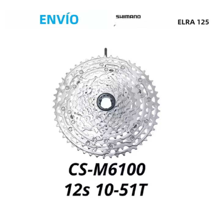 Rueda Libre De Shimano Deore M6100 12 Velocidades Para Bicicleta De Montaña Micro Spline Cassette Variable 12V 10-51T - 1
