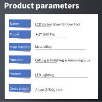 HZY G-07Pro Herramienta Eléctrica De Quitar Adhesivo OCA Para Reparación De Pantallas Curvas Y Rectas De iPhone Samsung - details 5