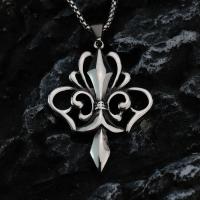Collar De Moda Minimalista Europea Y Americana Para Hombres En Acero Inoxidable Joyería Dominante Y Brillante Con Pendiente De Corazón - details 3