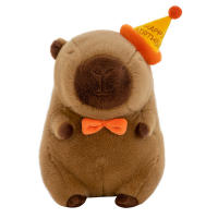 Muñeco De Peluche Capybara 23cm Simulación Anime Animal Suave Regalo De Navidad Para Niños Juguetes De Peluche Unisex - details 6
