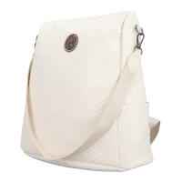 Bolso DE LA mochipa del Cuero DE LA PU para las mujeres Bolso multiusos de la Moda bolsos de hombro de Las Señoras para el viaje Blanco W - details 0