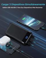 Power Bank, 20000mah Bateria Externa PD3.0&QC4.0 Carga Rapida Cargador Portatil, Tipo C(Entrada/Salida) Powerbank con Pantalla Digital para iPhone 16 15 14 Pro MAX, Samsung, Tablet - details 2