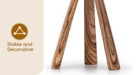 Aigostar - Lámparas de Mesita de Noche, Lámpara de Mesa E14, Pantalla de Tela, Lámpara Escritorio Diseño Clasico Vintage para Dormitorio, Estudio, L18 x H31cm - details 5