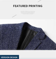 Chaqueta De Moda Para Hombres FGKKS 2023 Primavera Otoño Slim Casual Negocios Elegante Suits Top Polyester Cierre Único - details 3