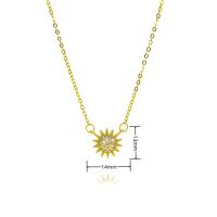 18K Chapado en Gold de Maple inoxidable Fund Sol Collar de joyas de regalo - details 3