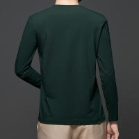 Camiseta De Algodón Para Hombre 2024 Con Cuello Redondo Y Mangas Largas Para El Verano Cómoda Y Transpirable Estilo Casual - details 14