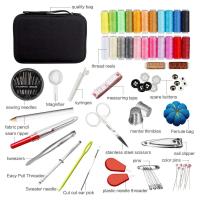 Kit de costura con 24 colores de hilo diferentes-Muchos accesorios-98 piezas multicolor - details 0