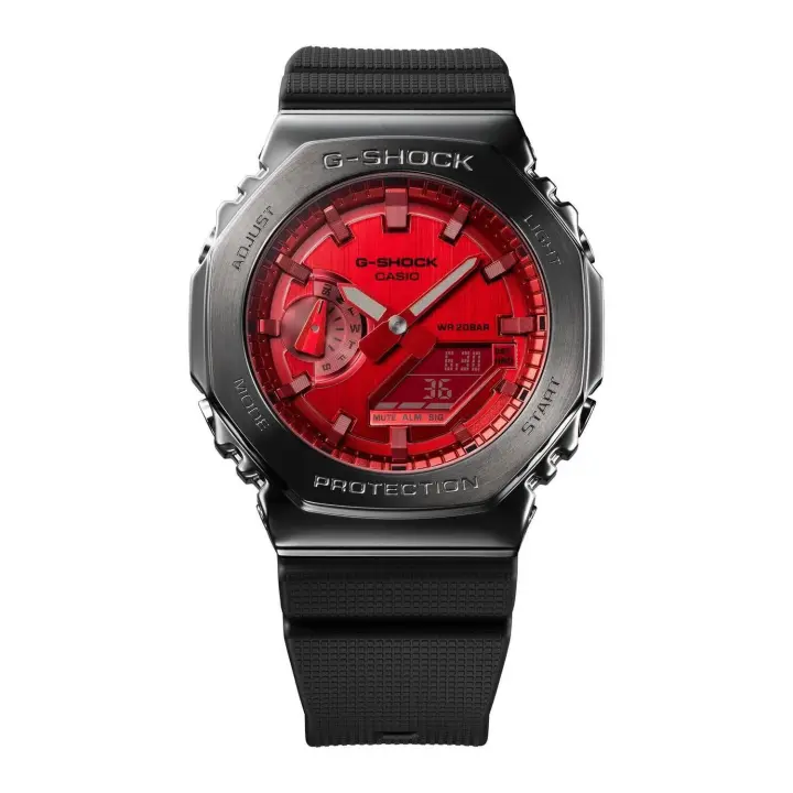 Reloj Casio G-Shock GM-2100B-4A 200m WR resistente a los golpes Hora Mundial Neobrite con Acabado Metálico - 1