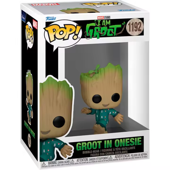 Figura Pop Marvel I Am Groot Groot In Onesie-Figura de Vinilo Coleccionable - Idea de Regalo- Mercancia Oficial - Juguetes para Niños y Adultos - Movies Fans - Muñeco para Coleccionistas y Exposición - 1