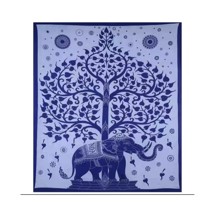 Pareo / Toalla / Manta / Tapiz de 220 x 240 cm estilo mandala étnico indio multiuso picnic, playa, decoración de hogar - 1