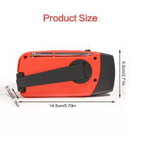 Radio De Emergencia Recargable 2000 mAh Con Luces LED Y Carga USB Solar Radio FM/AM Portátil Para Exteriores Y Viajes - details 18
