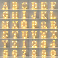 Luz De Letra LED 16cm Luz Nocturna Luminosa Para Decoración De Hogar Bar Boda Cumpleaños Fiesta Incluye Bombillas No Incluye Pilas - details 0