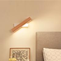 Lámpara De Pared Moderna Nórdica Para Dormitorio Base De Hierro Cuerpo De Madera Rotativa Luz Nocturna De Hotel Lámpara De Lectura LED Decorativa Para El Hogar - details 2