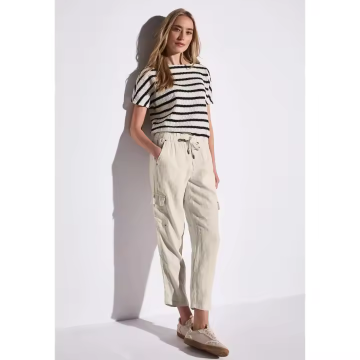 Street One Mod. PS378741 L28 - Pantalón cargo cintura elástica y cordón ajustable para mujer - 1