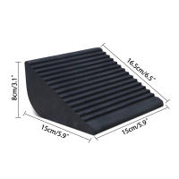 Bloque De Squat Wedge Para Entrenamiento De Fuerza Y Equilibrio En Yoga Y Levantamiento De Peso Estirador De Calfe Doble Cara De Madera Resistente Para Ejercicio De Piernas - details 0