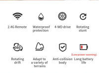 Tanque Amphibio Con Coche De Maniobras En Dos Direcciones Y Resistente Al Agua Control Remoto Para Niños Juguetes De Exterior - details 1