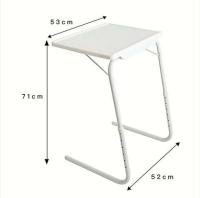 Mesa Auxiliar Plegable y Compacta Mesa Ajustable con 6 Alturas y 3 Ángulos de Inclinación, Ligera y Multifuncional – Aguanta hasta 25kg - Ideal para comer, estudiar, trabajar – Transporte fácil - details 2