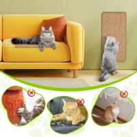 Rascador Gatos Sisal Natural,60x30cm,Protección Muebles,Cuida Uñas Gato,Diseño Sostenible y Elegante para tu Hogar Felino,para Sofa,Pared,Cama,Esquina,antiarañazos,Protector - details 1