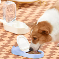 Botella De Agua Para Perros Con Almacenamiento De Alimentos 2 En 1 Portátil Contenedor De Agua Para Mascotas Adecuado Para Perros Y Gatos Alimentador De Perros Al Aire Libre Cuenco De Bebida Para Puppies - details 9