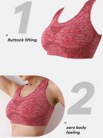Soutien-gorge Push up Respirable Para Mujeres Deporte Running Yoga Fitness Transpirable Y Elástico Underwear Deportivo - details 7