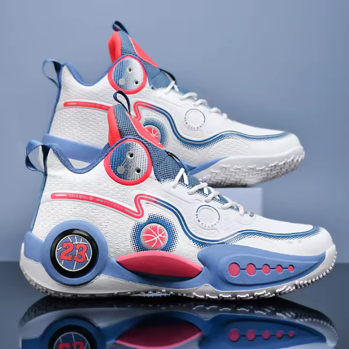 Zapatos De Baloncesto Para Hombres Ligeros Y Transpirables Tenis De Entrenamiento Unisex Con Suela Antideslizante Y Almohadillado Alta Top Para Correr Y Deportes - 1
