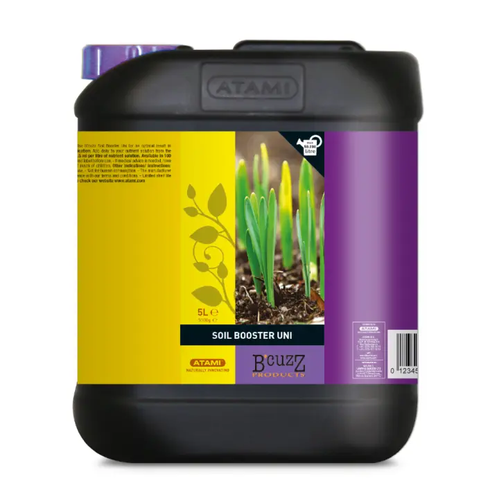 ATAMI B'CUZZ BOOSTER SOIL UNIVERSAL 5L - FERTILIZANTE MEJORADOR DE SUELO - 1