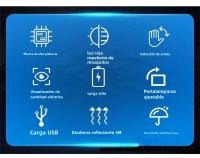 Linterna Frontal LED XPE Mini Recargable Por USB Con Clip De Inducción Para Pesca Camping Ciclismo Running Luz Portátil Para Noche - details 15