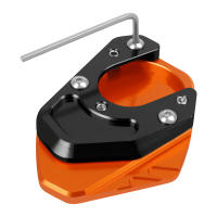 Accesorios De Motocicleta Para Duke 125 200 390 690 DUKE125 DUKE200 DUKE390 Soporte De Placa Para Estandarte Lateral Extensión Pie De Prensa CNC De Aleación De Aluminio - details 3