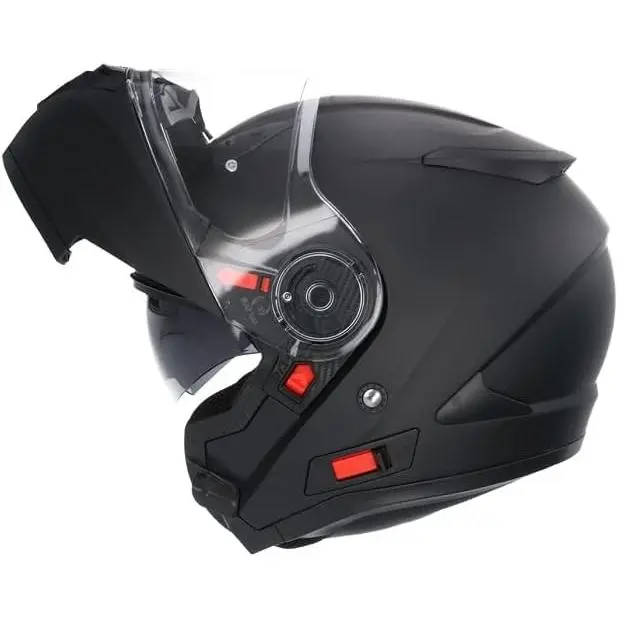 CASCO SHIRO HELMETS MODELO SH508 NEGRO MATE - 1