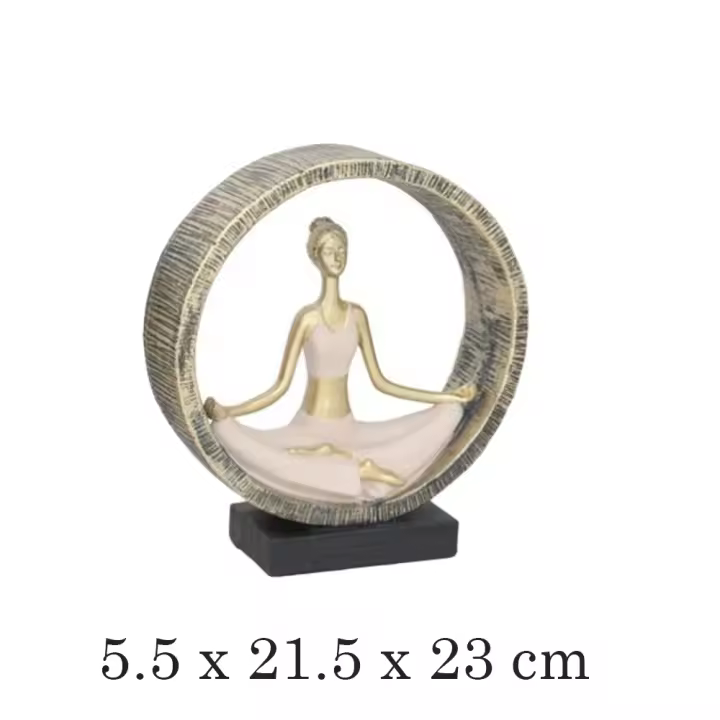 Decoración de Yoga en Meditación Gissed-Figura - Accesorio Decorativo para el Hogar - 1