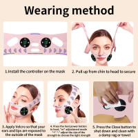 Cinta De Levantamiento Facial EMS Para Relajación Y Adelgazamiento USB Recargable Reducción Del Doble Mentón Elevador De Las Checas Máscara Facial Para Unificación Del Rostro - details 11