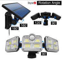 Lámpara De Seguridad Solar Impermeable Con Sensor De Movimiento 122/333 LED Para Iluminación Exterior Decoración De Jardín Luz De Calle Sconce Spotlights - details 6