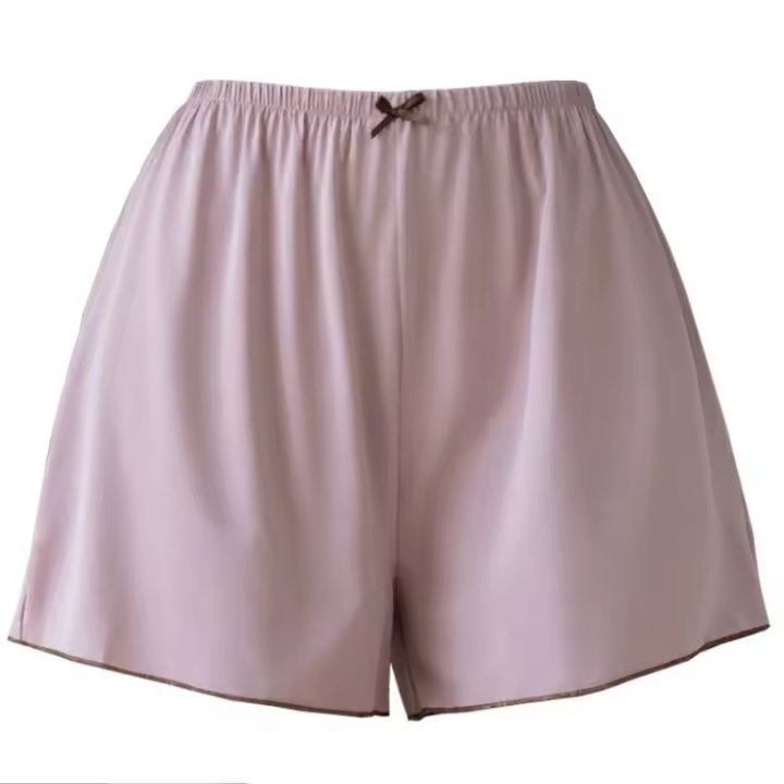 Pantalones De Pijama Para Mujer En Seda Helada Verano Leggings Delgados Transpirables Talla Grande Shorts Blancos Pantalones De Dormir Para Dama - 1