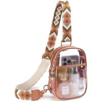 Nueva mochila transparente de PVC con diseño de flor de pezuña para mujer, mochila individual para mujer, bolso de pecho transparente resistente, bolsa de almacenamiento - details 9