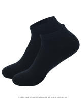 5 Pares De Calcetines Bajo Para Hombre Color Sólido Negro Blanco Transpirables De Algodón Deportivos Negocios Para Mujer Y Hombre - details 10