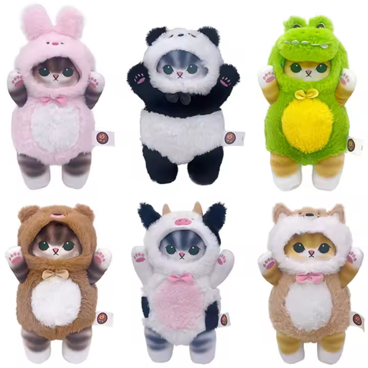 Muñeco De Peluche Mofusand Cosplay Tiburón Gato 25cm Kawaii Relleno De Algodón PP Juguetes Para Todas Las Edades - 1