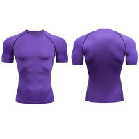 Camiseta De Compresión Para Correr En Hombre Camiseta De Fútbol De Secado Rápido Camiseta Deportiva Tensa Para Gimnasio Y Fitness Manga Corta Transpirable - details 5