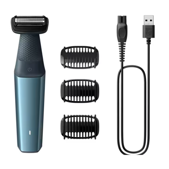 PHILIPS BodyGroom Series 3000 BG3027/05 / Afeitadora corporal con 3 peines-guía - 1