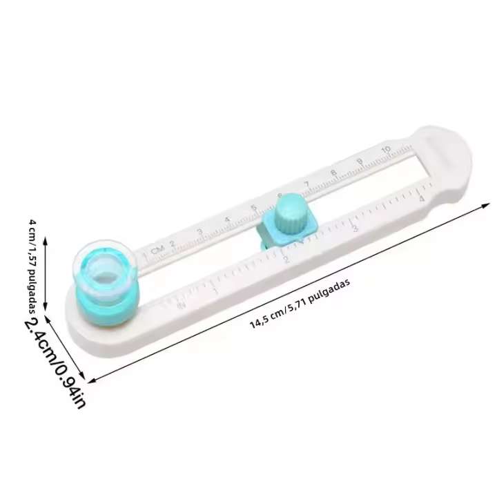 Cortador De Circulo 2-20cm Herramienta De Corte Rotativo Para Manualidades Cortador De Papel Para Cartas Redondas DIY Para Oficinas Y Estudios - 1