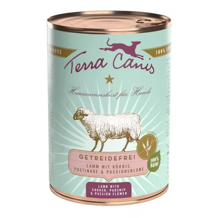Terracanis TERRA CANIS GRAIN FREE - Cordero con calabacín, con chirivía y pasiflora, sin cereales - 1