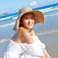 Sombrero de paja de Ala Ancha para Mujer, de Ala elegante, plegable y enrollable, ideal para Playa, Vacaciones, Viajes y Sol. - details 1