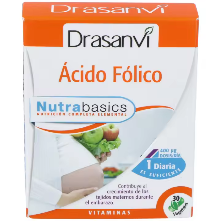 Drasanvi Acido Folico Nutrabasics 30 Cap - 1