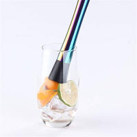 Molidor De Cócteles De Acero Inoxidable 8" Barra Herramienta Para Frutas Y Hielo DIY Bebida Barra Eco-amigable Metal - details 19