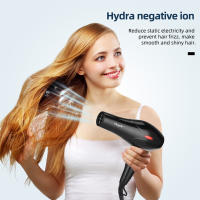 Secador De Pelo Profesional CkeyiN 1600W Con Ión Negativo Para Uso Doméstico Y Salon Con Diffusor Y Conector Nozzle Voltage 210-240V EU Plug - details 2