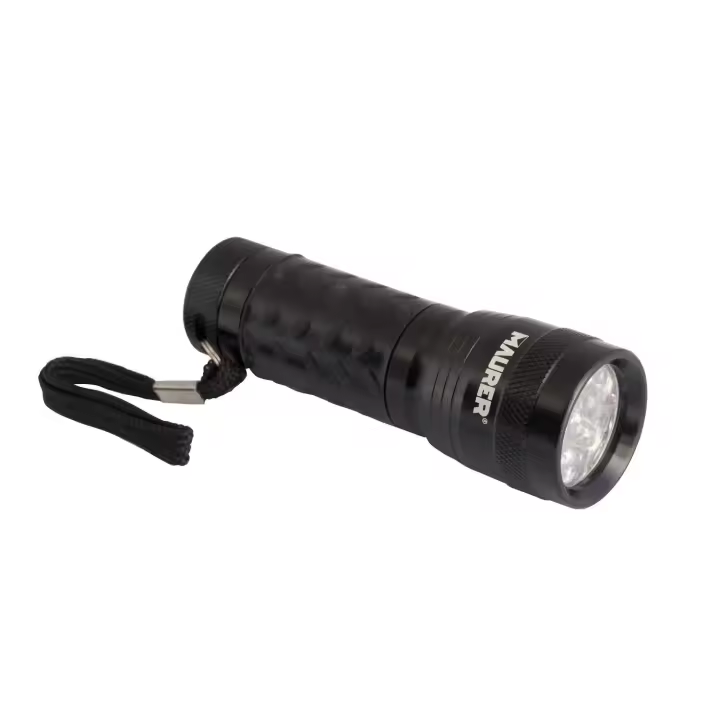 Linterna led de mano de aluminio a pilas(3 aaa) 55 lumenes 14 leds mango engomado (expositor 12 piezas) - 1