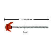 4/8pcs Palas De Témpora Brillantes Con Hilo Multifuncional Y Estable Para Suelo Adecuado Para Canopas De Playa - details 3