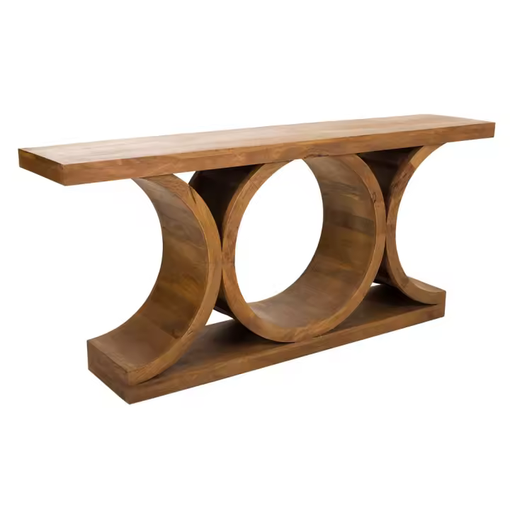 WANDERLUST DECO Recibidor de Madera Artesanal con Amplio Espacio de Almacenamiento - 1