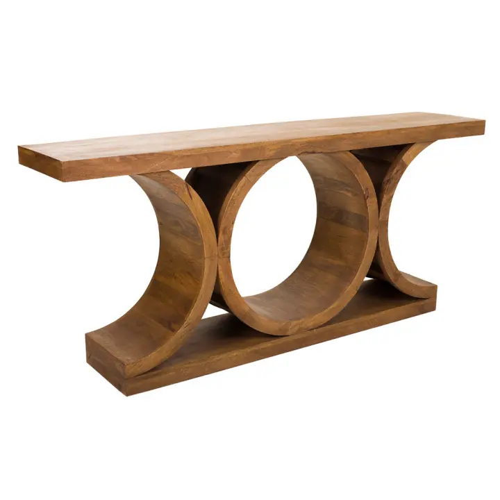 WANDERLUST DECO Recibidor de Madera Artesanal con Amplio Espacio de Almacenamiento - 1