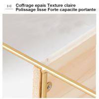 Estante de pared de madera maciza de 3 capas, estante de partición de hierro para pared del hogar, estante de almacenamiento creativo 40×23×12CM - details 6